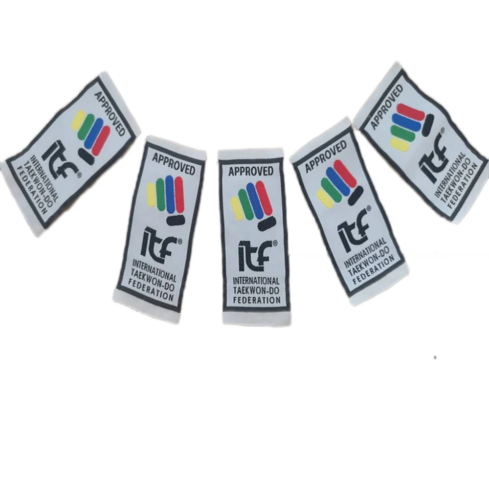 Персонализированный логотип ITF этикетка эмблемы для тхэквондо кимоно униформы