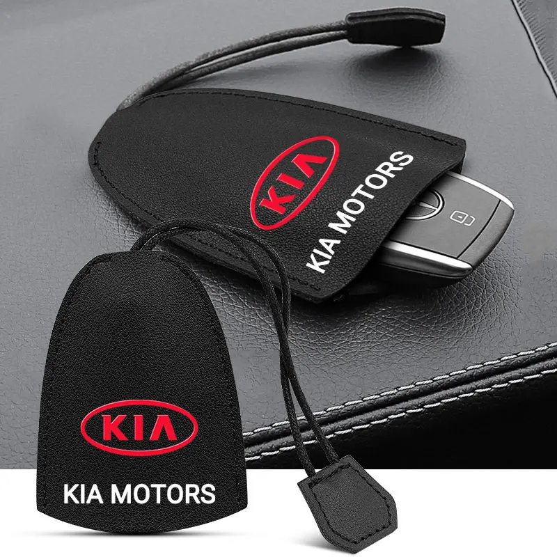 

1pcs Car Accessory Leather Keychain With Rope Key Storage Case for KIA Ceed Rio Sportage R K3 K4 K5 K6 Ceed Sorento Cerato