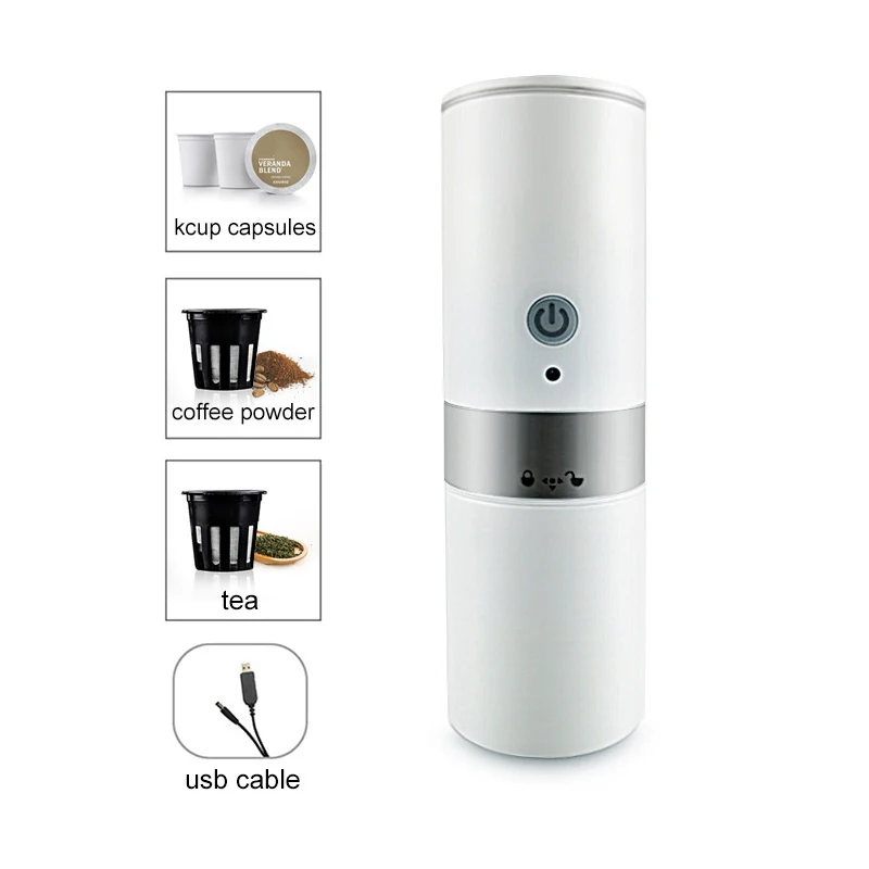 売却 ドルチェグストカップポータブルUSB電気コーヒーメーカーイタリアの充電式コーヒーカプセルネスプレッソコーヒーマシン車dc12v