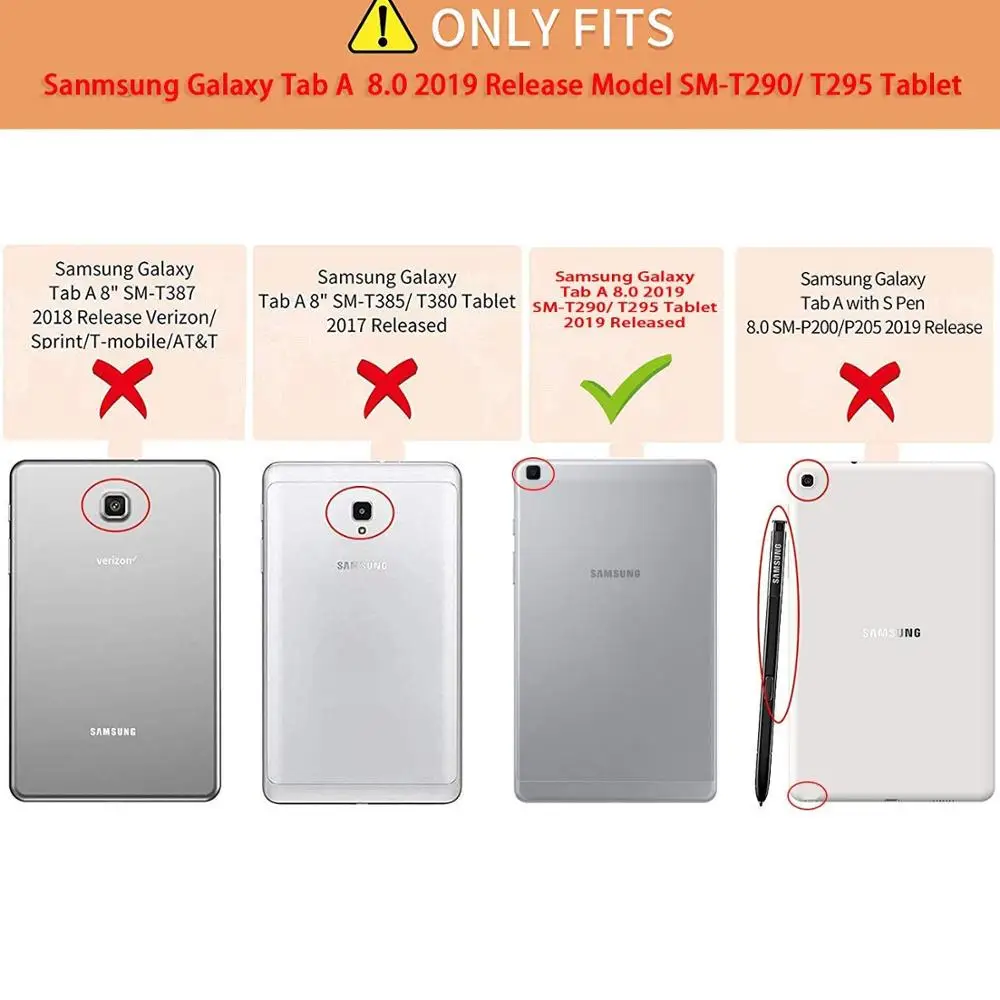 Чехол для Samsung Galaxy Tab A 8 0 2019 детской яркости безопасный защитный чехол с ручкой и