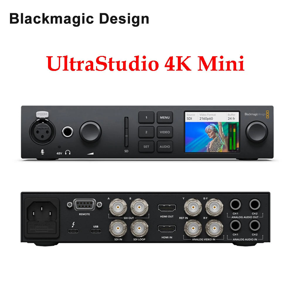 

Blackmagic Design BMD UltraStudio 4K Mini Professional Broadcast Video Switcher For New Media Live Broadcasts