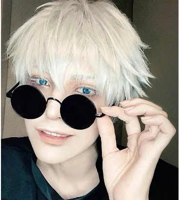 

Gojo Satoru Cosplay Glasses Eyewear Jujutsu Kaisen Black Glasses Costume Accessories Anime Props