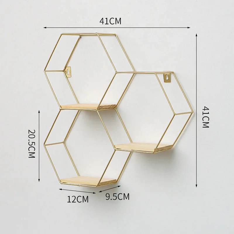 Настенный стеллаж в скандинавском стиле для гостиной настенный подвесной