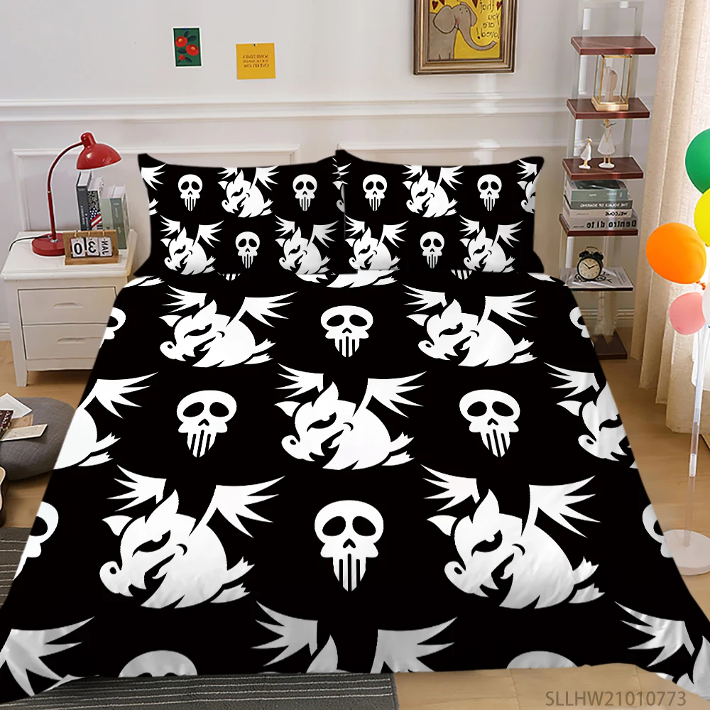 

3D Bedding Set 2/3 Pcs Highend Bedclothes Cartoon Pattern Print Modern Home Bed Set Pillowcase Dropship