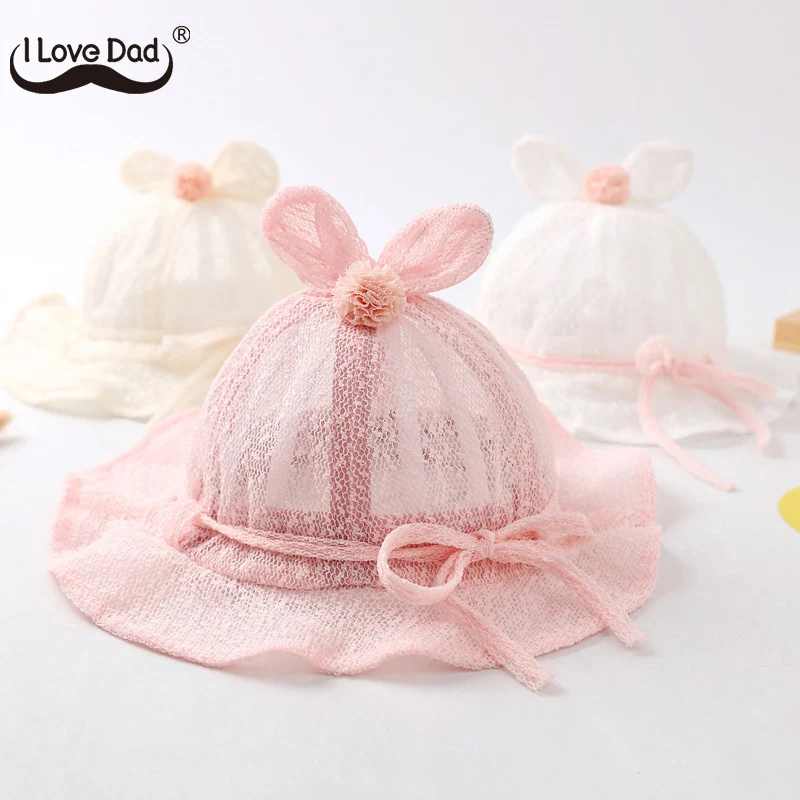 

Милые заячьими ушками Детские ведро шляпа летние сетчатые дышащие детские детская шапка; Шапка для ребенка на открытом воздухе для маленьк...