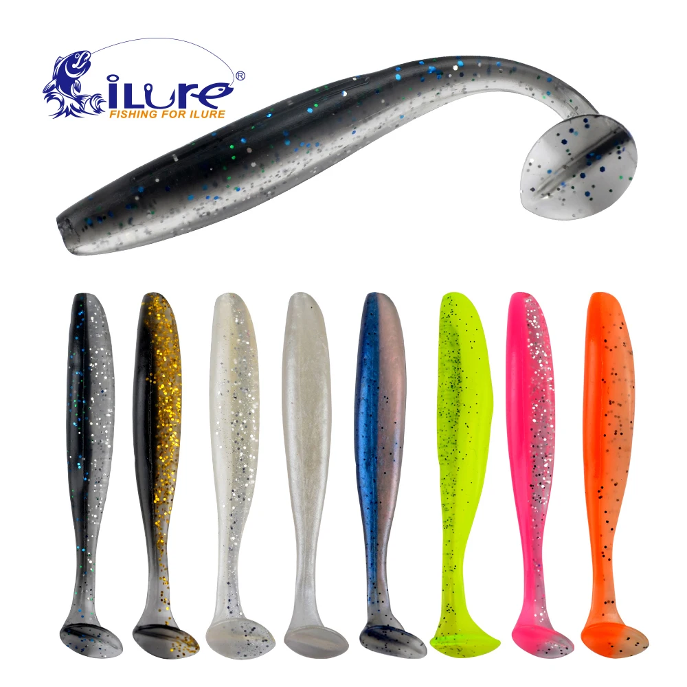 ILure 5 шт./лот 7 см/10 см мягкие приманки Easy Shiner воблеры приманка для рыбной ловли