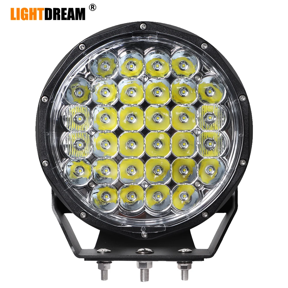 Kopen 9 Inch Zwarte Ronde 128W Led Pods Spot Beam Off Road Light Bar Fog Rijden Licht Dak Bar Bumper Voor Suv Boot