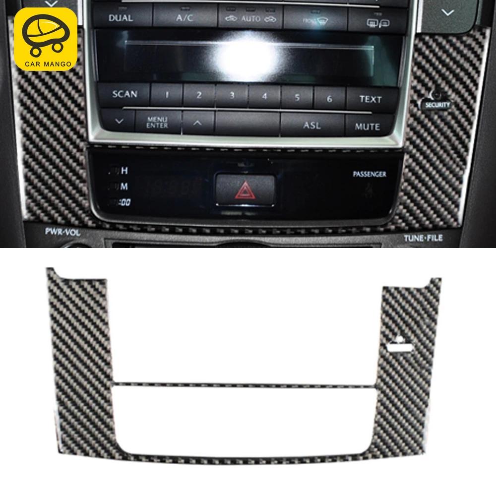 

For Lexus IS 2006-2012 Carbon Fiber Auto Car Accessories Navigation Panel Frame Switch Cover Sticker Trim Interior Decoration