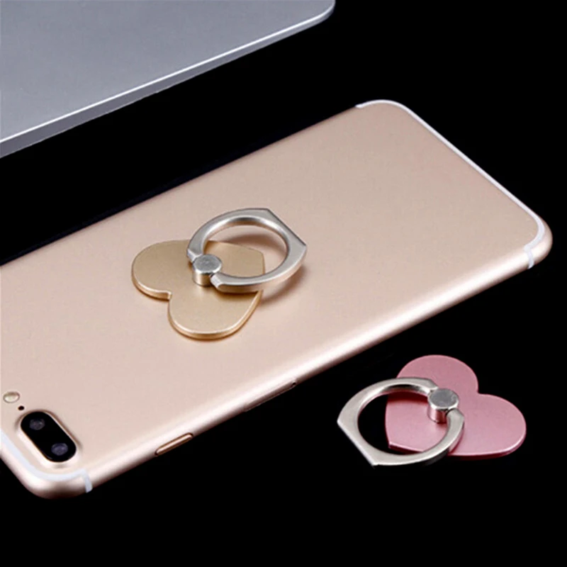 Держатель для телефона с сердечком на 360 градусов держатель кольцо настольного