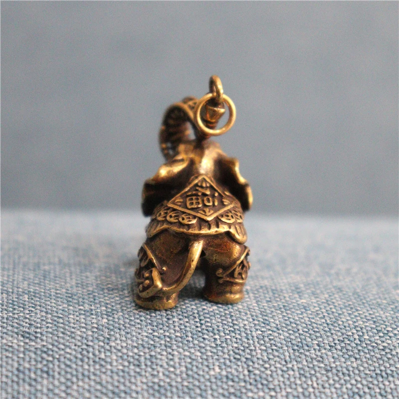 Медная Статуя знаменательного слона маленькие украшения ретро латунный Декор