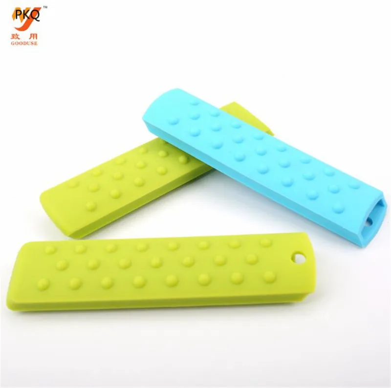 1 шт. Нескользящая силиконовая ручка держатель детали для кухонной посуды