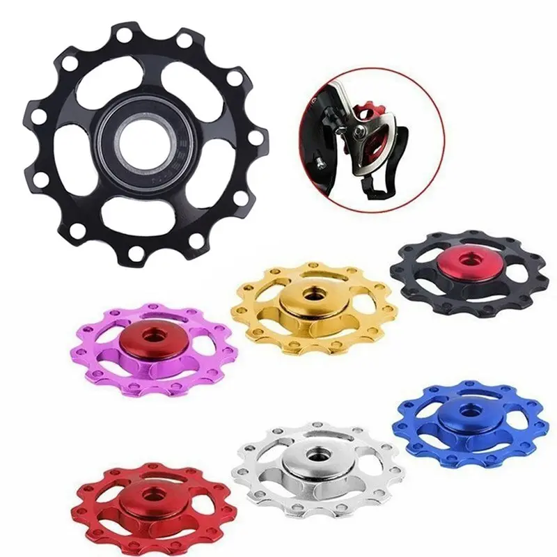 Bicycle Aluminum Alloy Guiding Wheel MTB Bike Accessories Bike Guiding Wheel Gear Rear Wheel  Bicycle Accessories Cycling Parts