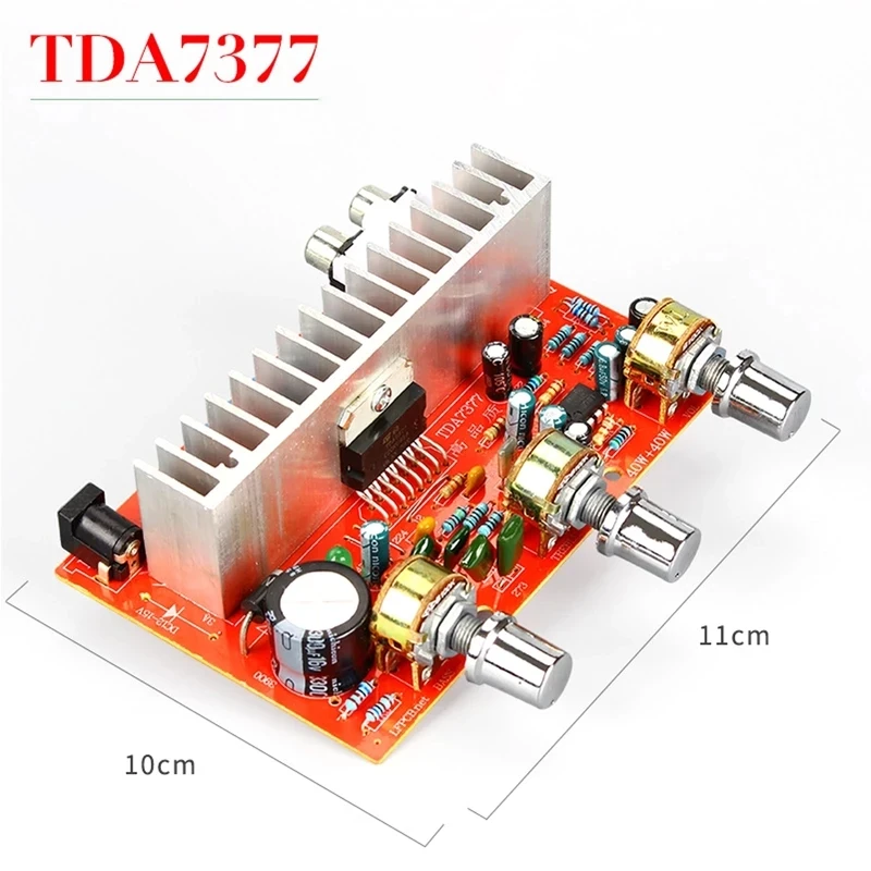 

DX-7377 TDA7377 DC12V 40W Car DIY Stereo Dual-Channel Power Amplifier Board Finished Product