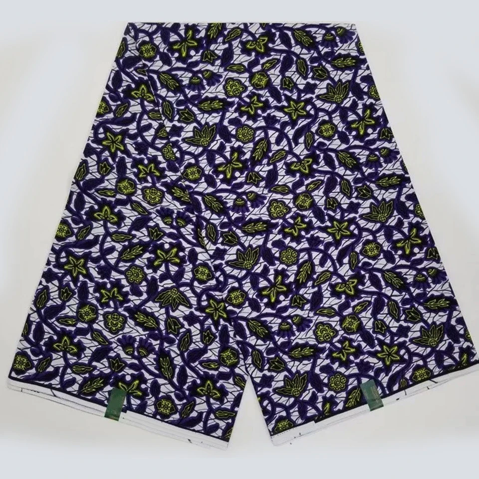 

6 Yards African Mitex Wax Print Ankara Fabrics Kitenge/Pagnes/Tissues Africain/ Lapa/Chitenge Y-708