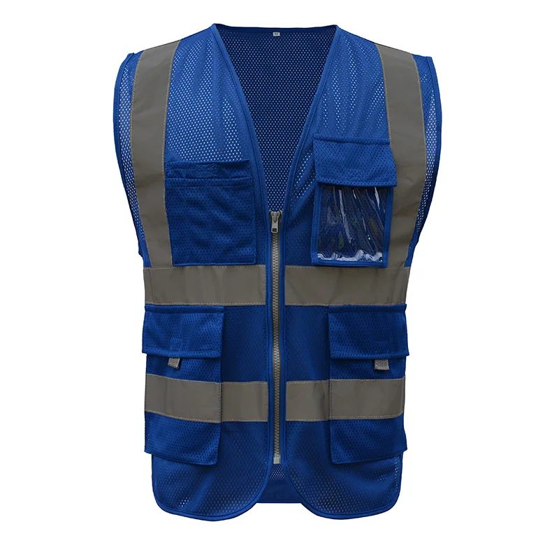SFvest HI VIS VIZ жилет руководителя высокой видимости светоотражающий сетчатый жилет Мульти-карман жилет безопасности со светоотражающими полосками сетчатый жилет