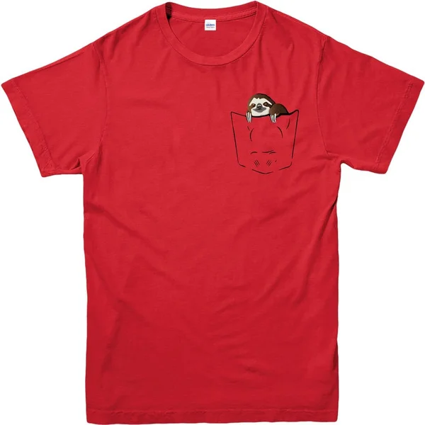 

Sloth T-Shirt Pocket Characters T-Shirt Sloth in the Pocket T Shirt Top