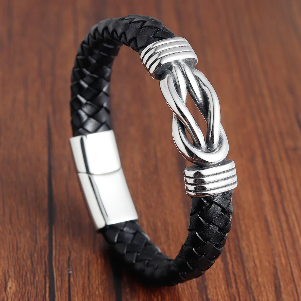Модные Роскошные нестандартные графические аксессуары мужской кожаный браслет