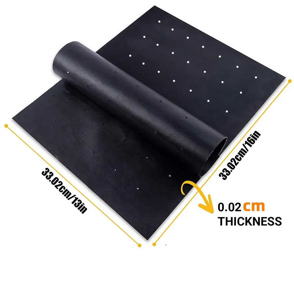 bbq grill mat nonstick grilling mat with holes fireproof cleanable reusable barbecue grill pad works on electric gas grills free global shipping