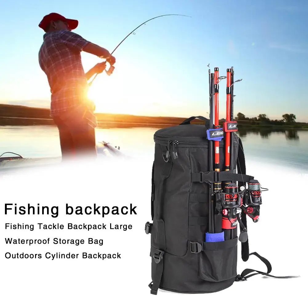 

Multifunctional Fishing Tackle Bags Outdoor Backpack Trekking Single Shoulder Crossbody Bags Fishing Bags 23L Men Women