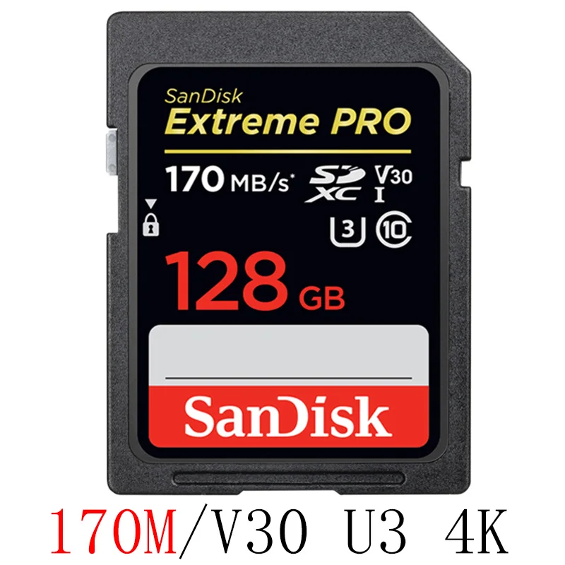 SanDisk Extreme Pro/Ultra карта памяти 32 64 128 ГБ U3/U1 SD карта 32 Гб 128 Гб 64 Гб 256 ГБ 512 Гб 16 Гб флэш-карта SD память SDXC SDHC - Емкость: SDXXY-128G