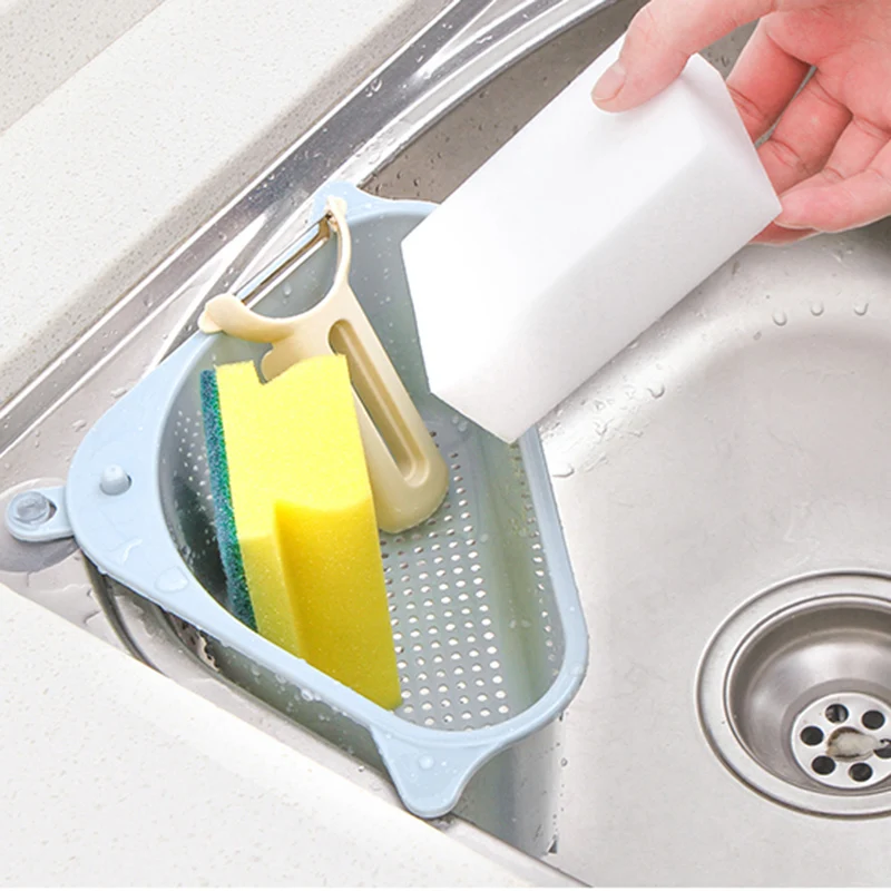 Новая многофункциональная полка для слива Trianglular стеллаж хранения на присоске