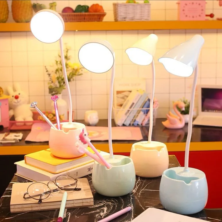 USB интерфейс встроенная перезаряжаемая Настольная лампа с защитой глаз 8*8*36