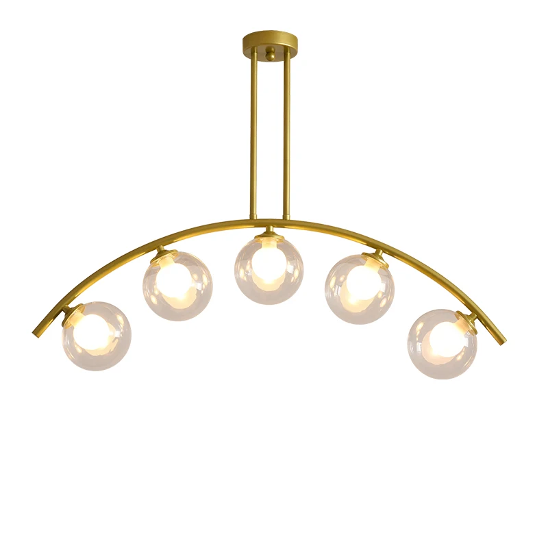 

Nordic Modern Led Chandeliers Ceiling Creative Glass Ball Chandelier Lighting Dining Room Kitchen Hanging Lamps Light Fixtures
