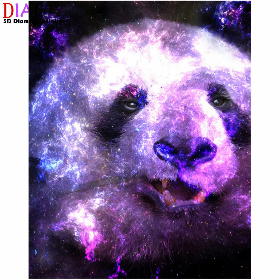 

5D алмазная живопись «сделай сам», забавная мозаика в виде панды, полная выкладка, квадратная/круглая Алмазная вышивка, наборы для вышивки кр...