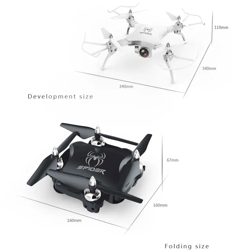 S16 drones Quadcopter Drones With Camera HD Gravity sensor Rc Helicopter Voice Control FPV Video Transmission 2.4GRC Drone Toys images - 6