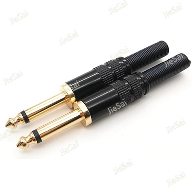 

1pcs 6.5/6.35 Welding Gold Plating Joint Mono Channel Audio Socket Connector Male Plug Microphone Junctor Adaptor