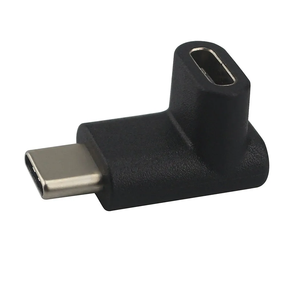 USB разъем (под углом 90 градусов) 3 1 Type C для подключения к женскому USB-C конвертер