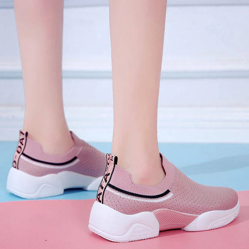 Bishen/женская повседневная обувь Новинка летняя из дышащего сетчатого материала