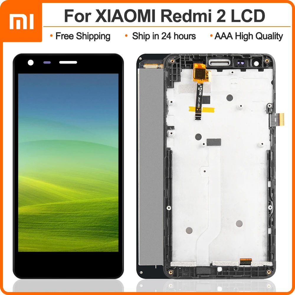 ЖК дисплей 4 7 дюйма + TP рамка для Xiaomi Redmi2 Redmi 2 дигитайзер сенсорного экрана в сборе