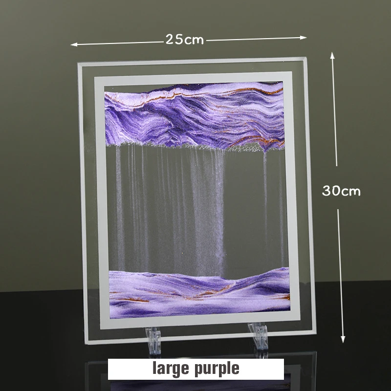 

3D Deep Sea Rotating Hourglass Moving Sand Art Picture Sandscape Quicksand Painting Office Home Decor Desk Decorations Gift