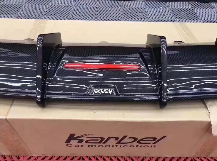 Спойлер для заднего бампера из углеродного волокна автомобильный диффузор с