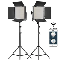 gvm leds beads photography video studio lighting kit with tripod stand barndoors dimmable wireless app 3200 to 5600k 65w digital