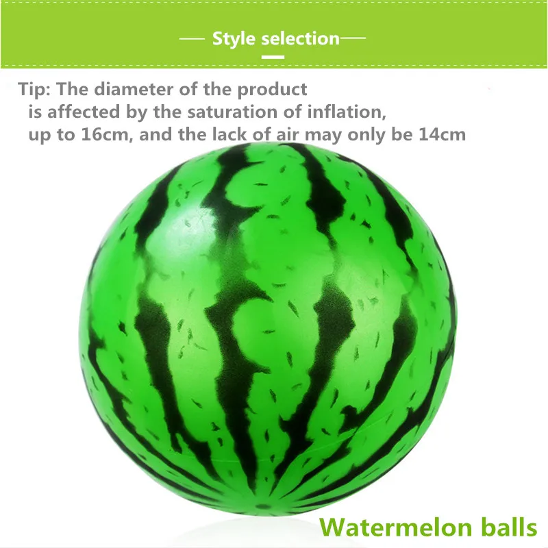 

New Style Balloon Inflatable Racket Ball Watermelon Ball massage Ball Children's Toy Baby Sports Toy Watermelon Ball