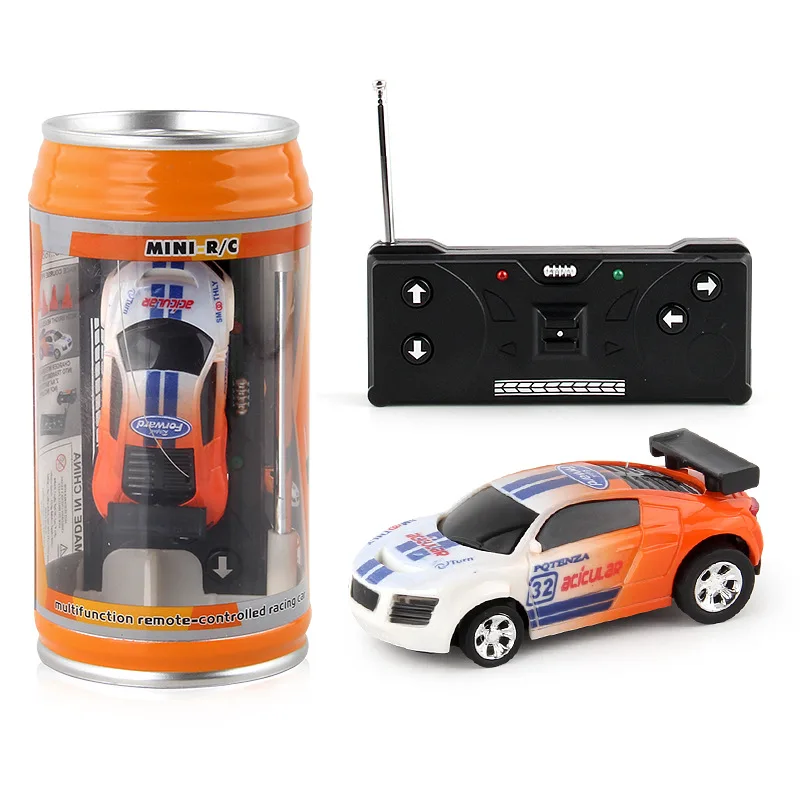 

Mini Can Pull Remote Control Car Mini Car Children's Toys Coke Tank Car Art Decoration Ornaments