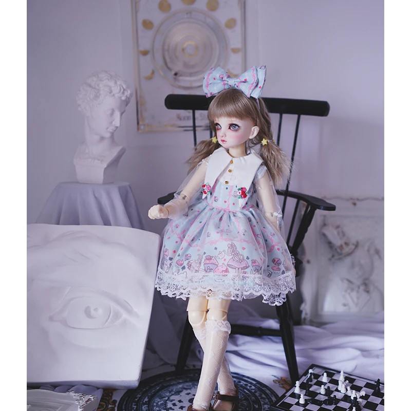 BJD кукла платье 1/4 1/6 1/3 BJD кукла платье+ украшение для волос+ Носки для 1/6 1/4 1/3 BJD кукла аксессуары для куклы одежда костюм для девочек