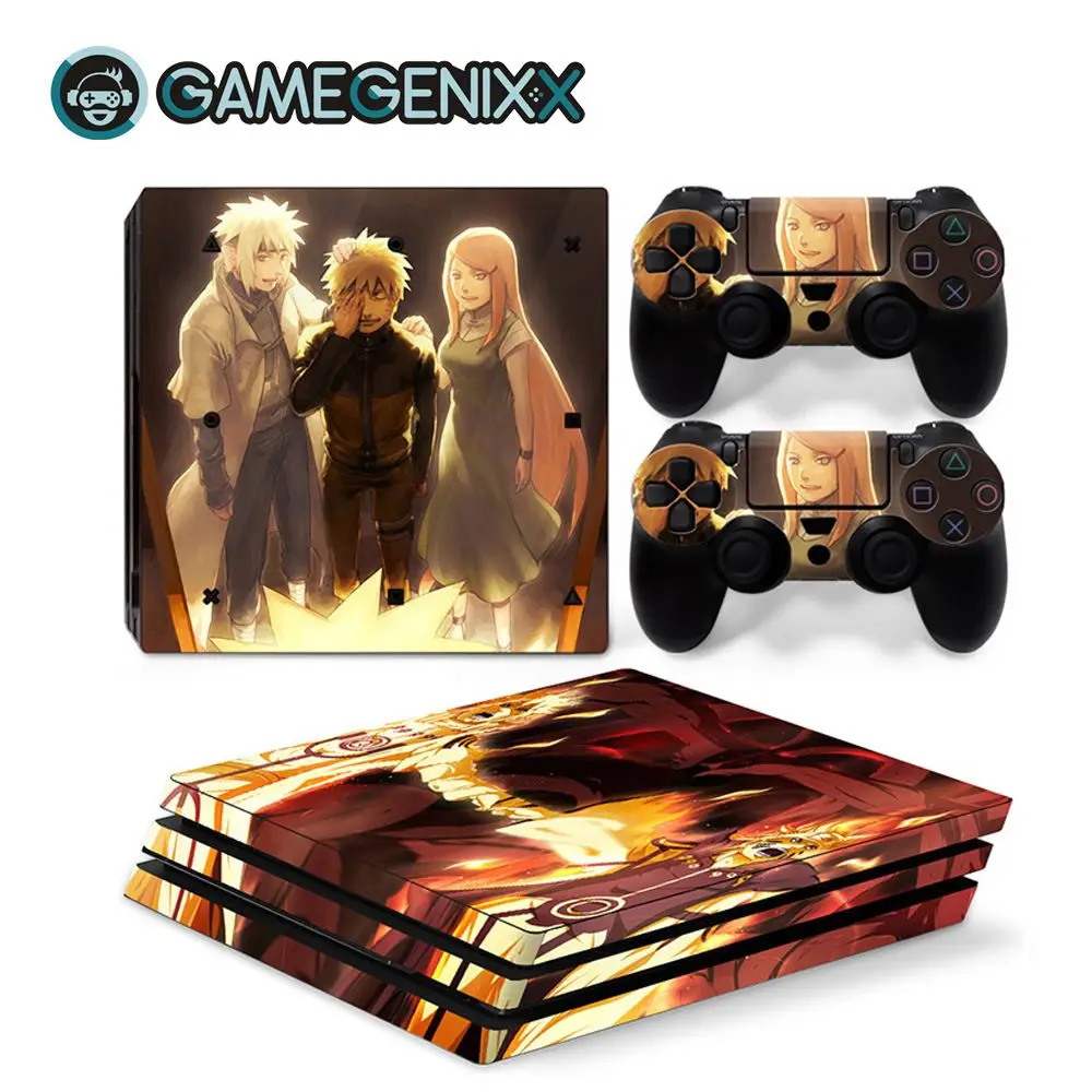 GAMEGENIXX Кожа Наклейка Защитная Наклейка Обложка для PS4 Pro консоли и 2 контроллеров-Наруто