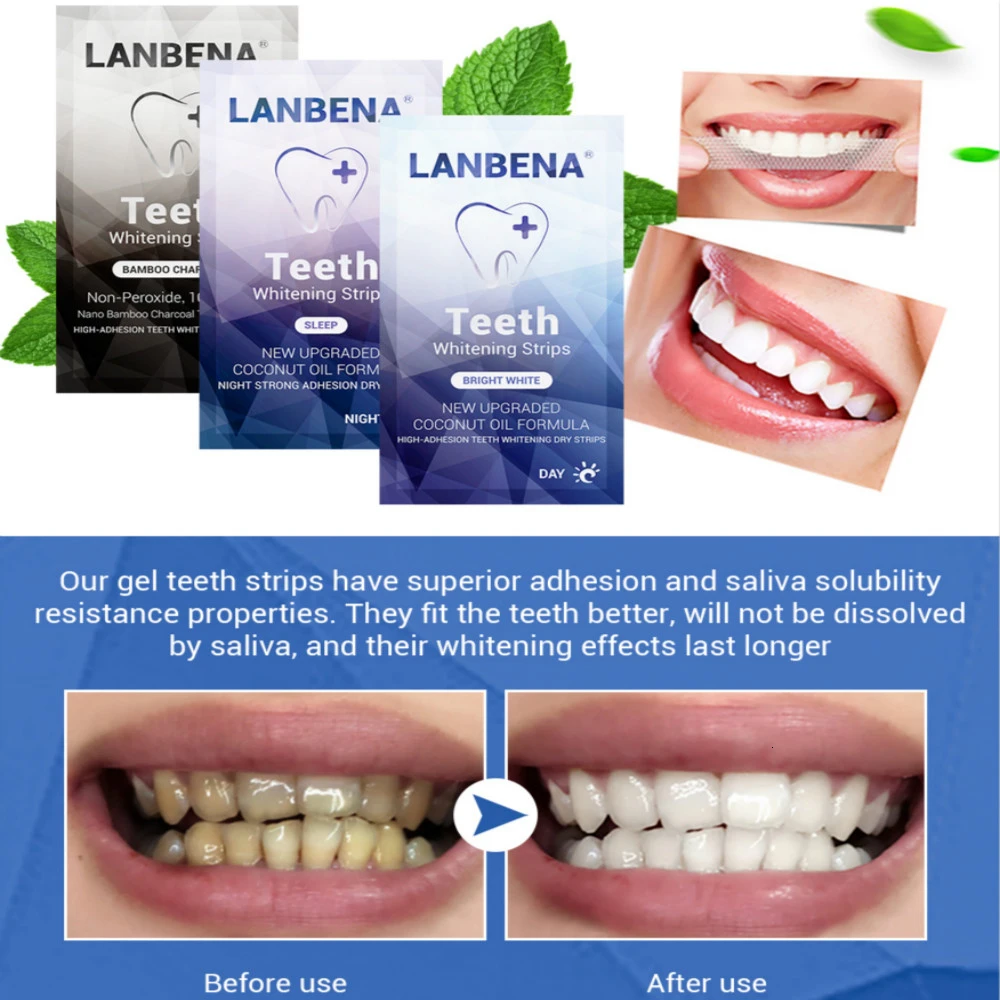 LANBENA отбеливание зубов полоски стоматология продукты Уход за зубами