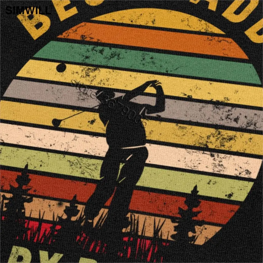 Классическая винтажная футболка Golfer Мужская хлопковая Best Daddy by Par Ретро с