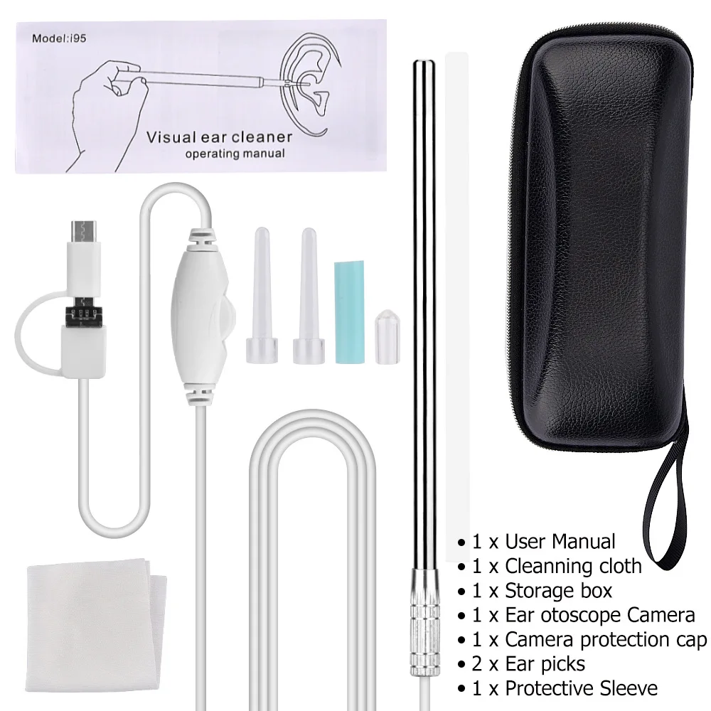 

Visual Ear Spoon Ear Canal Endoscope 1.3 Million HD Ear Nose and Throat Cleaning Children's Safety Ear Pick Ear Spoon