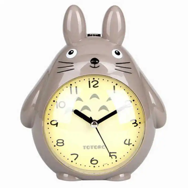 Милый мультяшный будильник для детской студенческой спальни бесшумный ночник