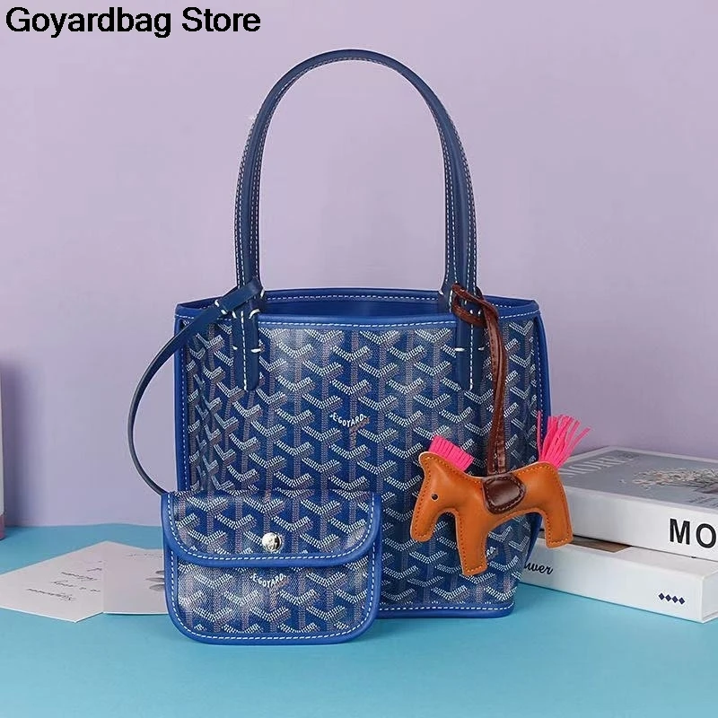 

RARIS-Goyard-New Brand Design Trend Bucket Bag One-Shoulder Sloping Cross Handbag Double Bread Lady