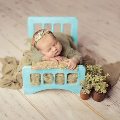 

Baby Photography Props Wooden Posing Props Baby Photo Bed Infant Shoot Bed Creative Posing Container Newborn Photo Big Props