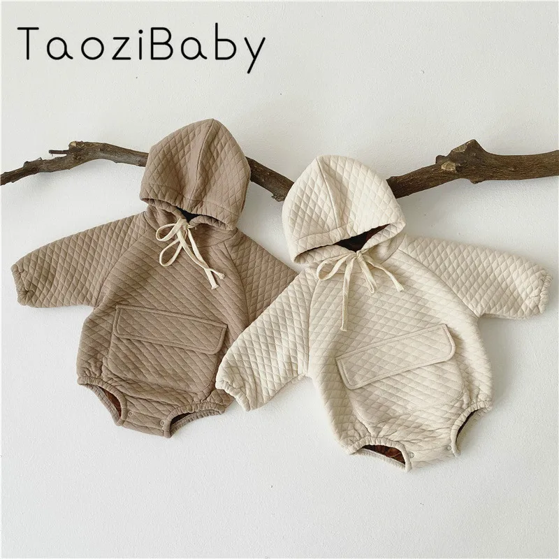 Одежда для маленьких девочек зимние детские комбинезоны с бархатной подкладкой