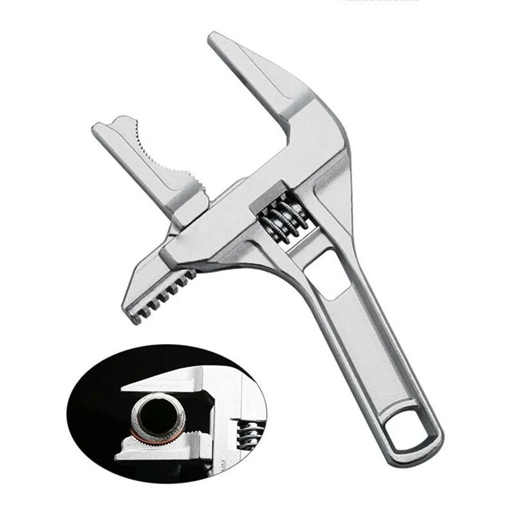 

Adjustable Wrench Wide Multifunctional Plumber Dismounting Installing Aluminium Alloy