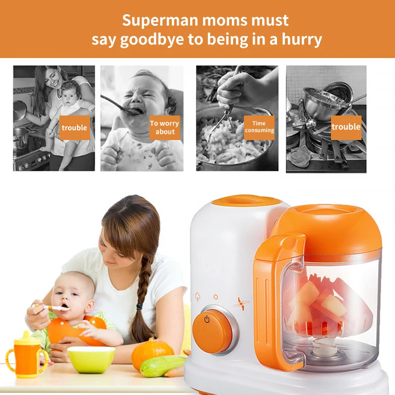 

Baby Food Maker Multifunction Electric Children Food Cooking Maker Steamer Mixing Grinder Blenders Processor Juicing Stirring