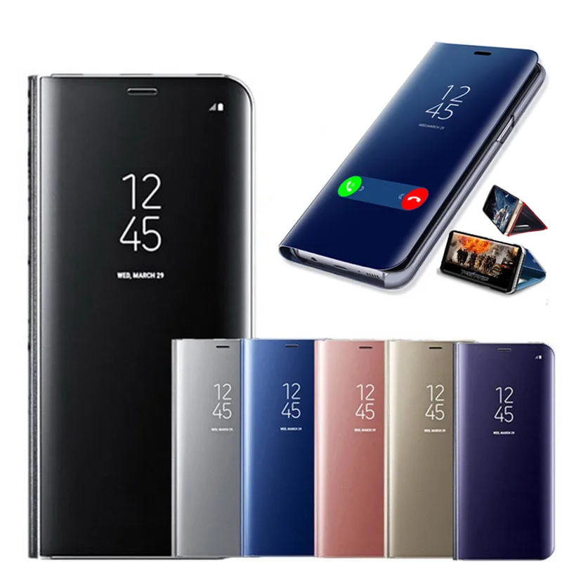 

Luxury Plating Smart Mirror Phone Case Leather For Xiaomi Mi 8 8 SE 8 Pro 8 Lite 9 9 SE 9T 9 Lite 9 Pro CC9 Pro Mobile Funda